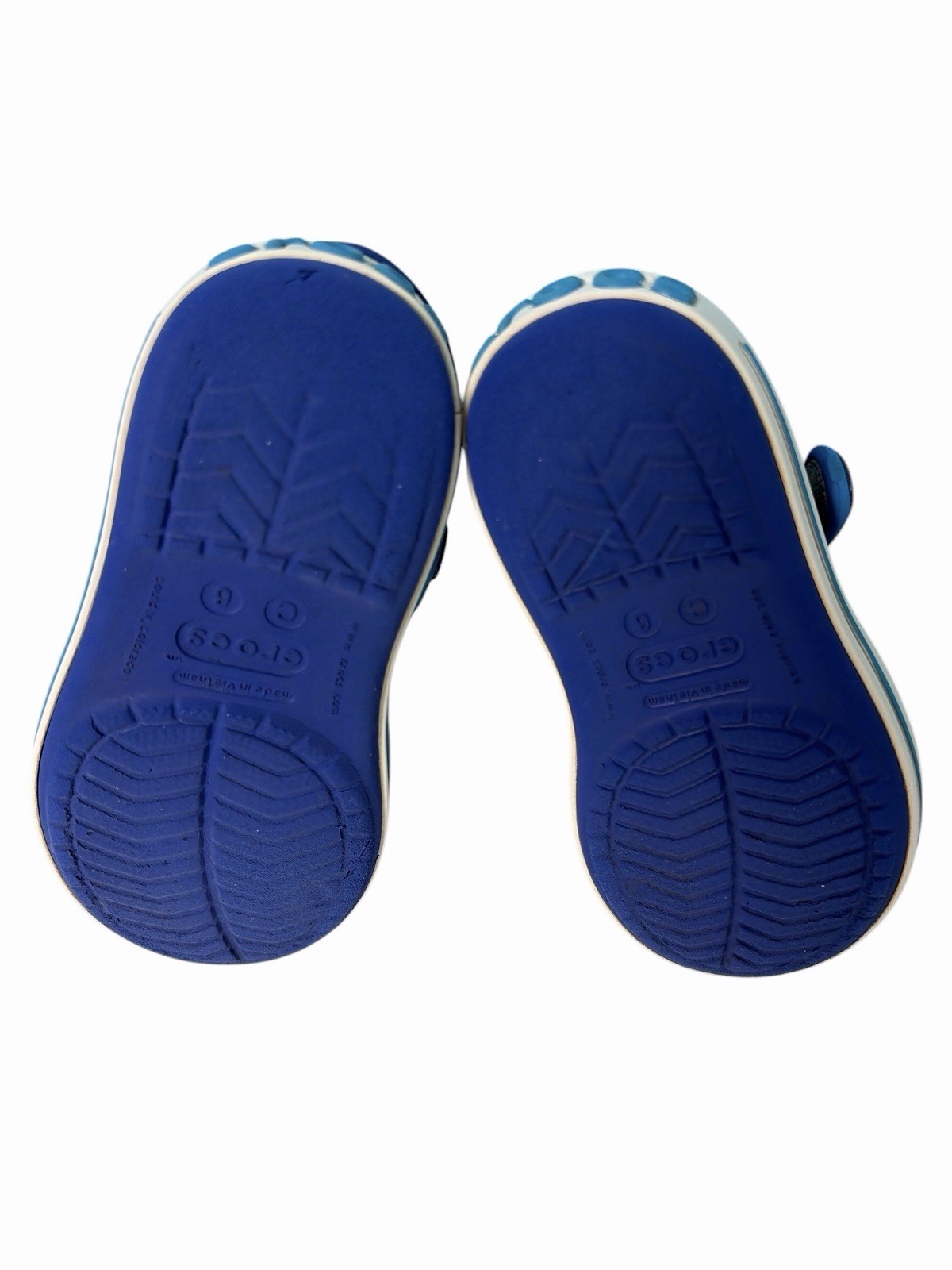 Crocs Crocband Sandals Kids Toddler Cerulean Blue Ocean Size C6 Waterproof