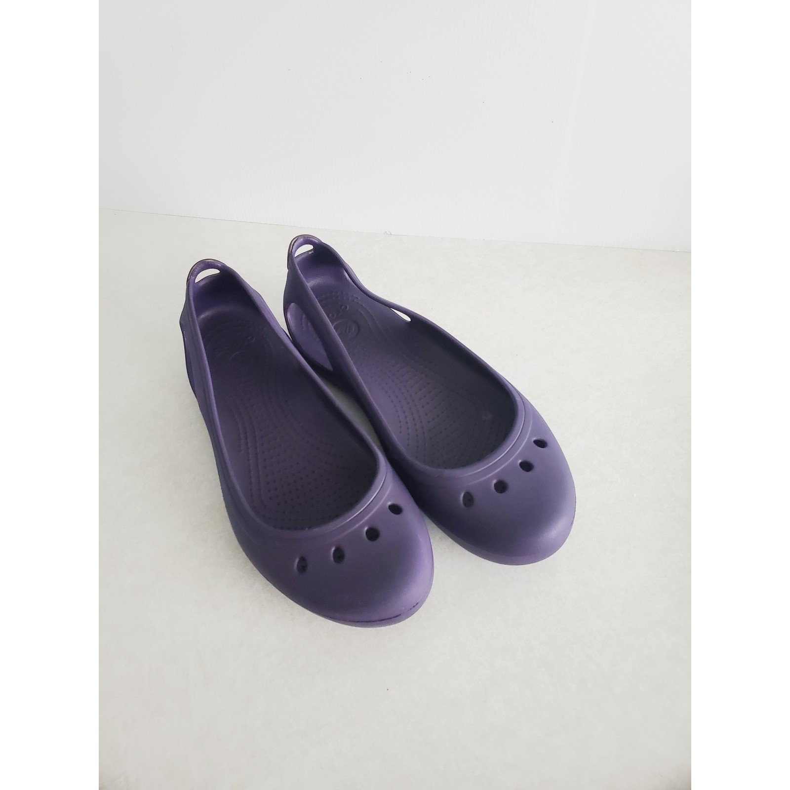 Crocs Kadee Flat Purple Slip On Comfort Casual Walking Shoes Women 9