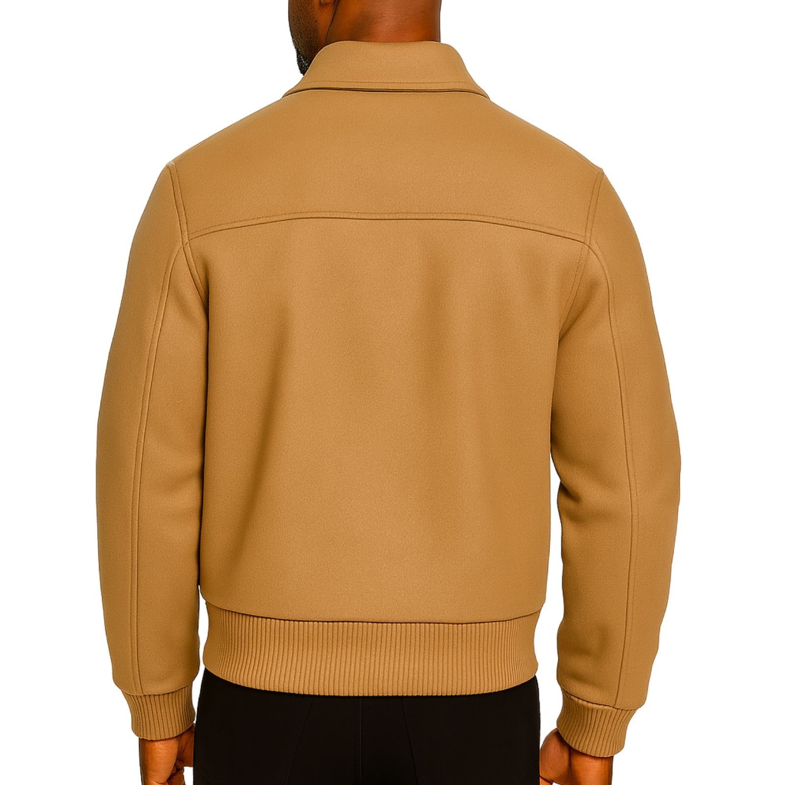 Men’s Letterman Premium Wool Custom Bomber Varsity Jacket Snap Button Outer Coat