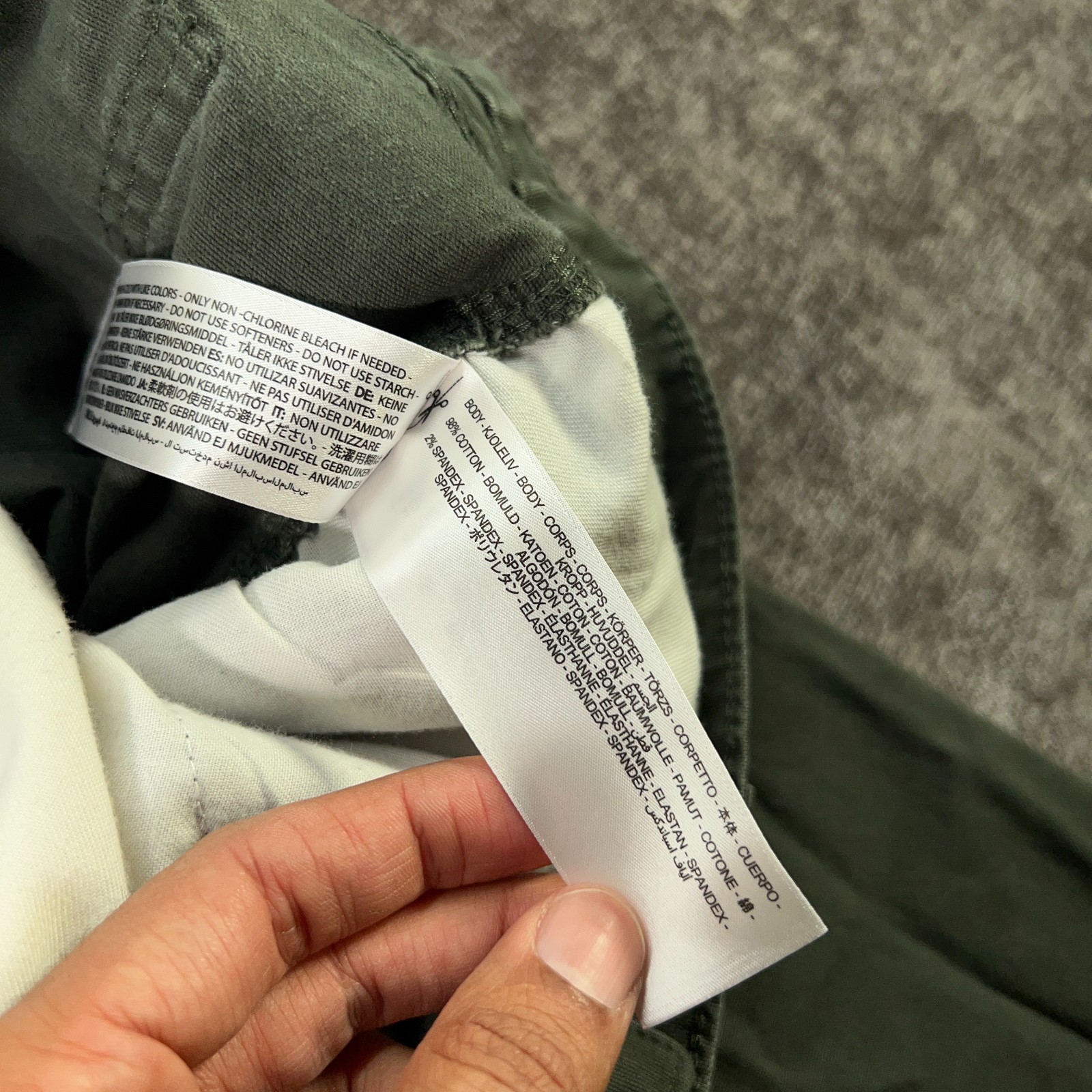 Ariat Rebar M4 Pants Mens 34×29 Green Canvas Relaxed Straight Stretch Work Wear