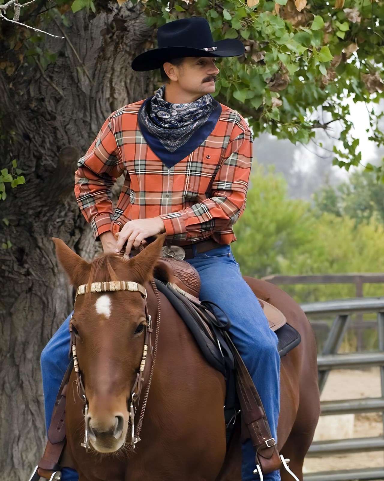 35 Inch Wild Rag Cowboy Bandana Scarves for Men, Large Neckerchief Silk Feel …