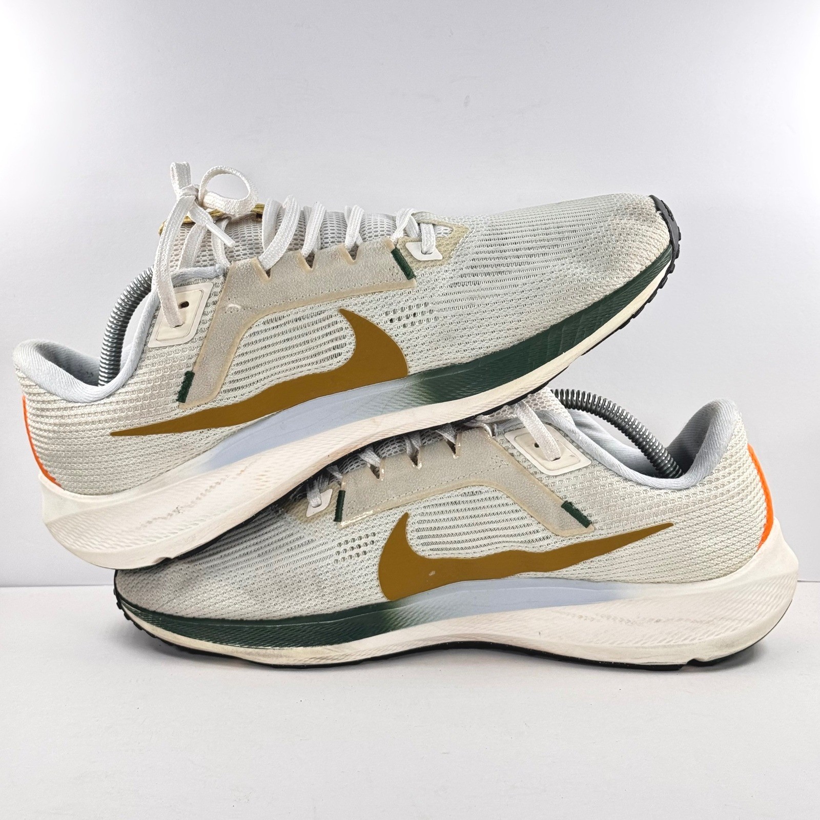 Nike Air Zoom Pegasus 40 Mens 10.5 Sail Noble Green Wildflowers FV3631-081