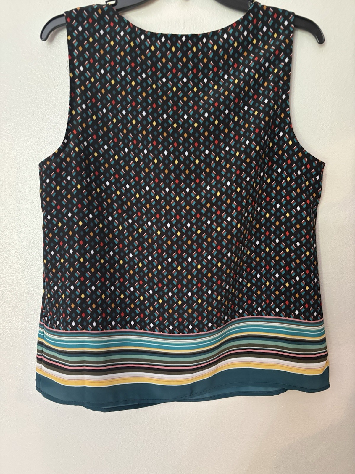 Christopher & Banks Women Medium Sleeveless Blouse Polyester Pleated Lightweight