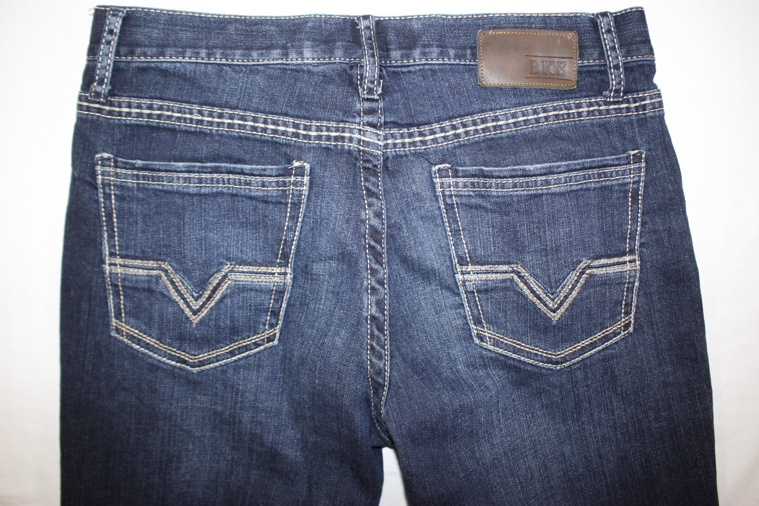 Buckle BKE Jeans Men’s 34×36 Jake Straight Stretch Distressed Dark Wash