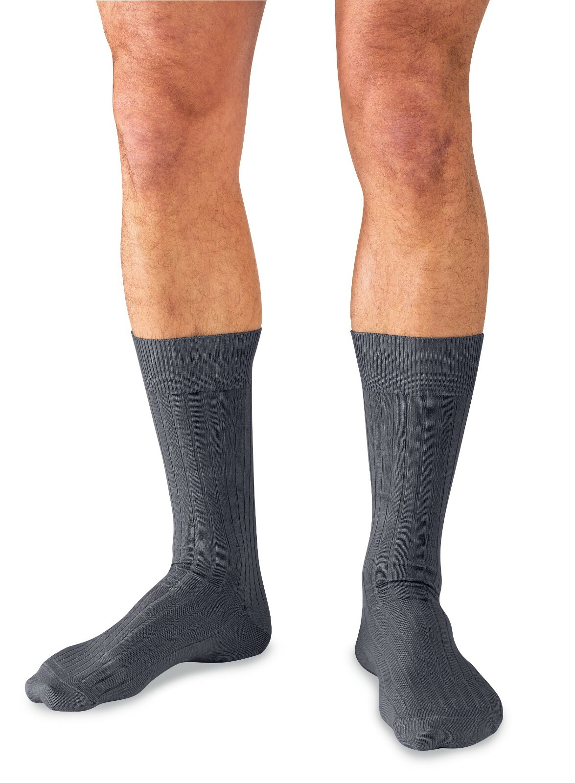 Men’s Mid-Calf Cotton Dress Socks, Quality Business Socks Made in USA