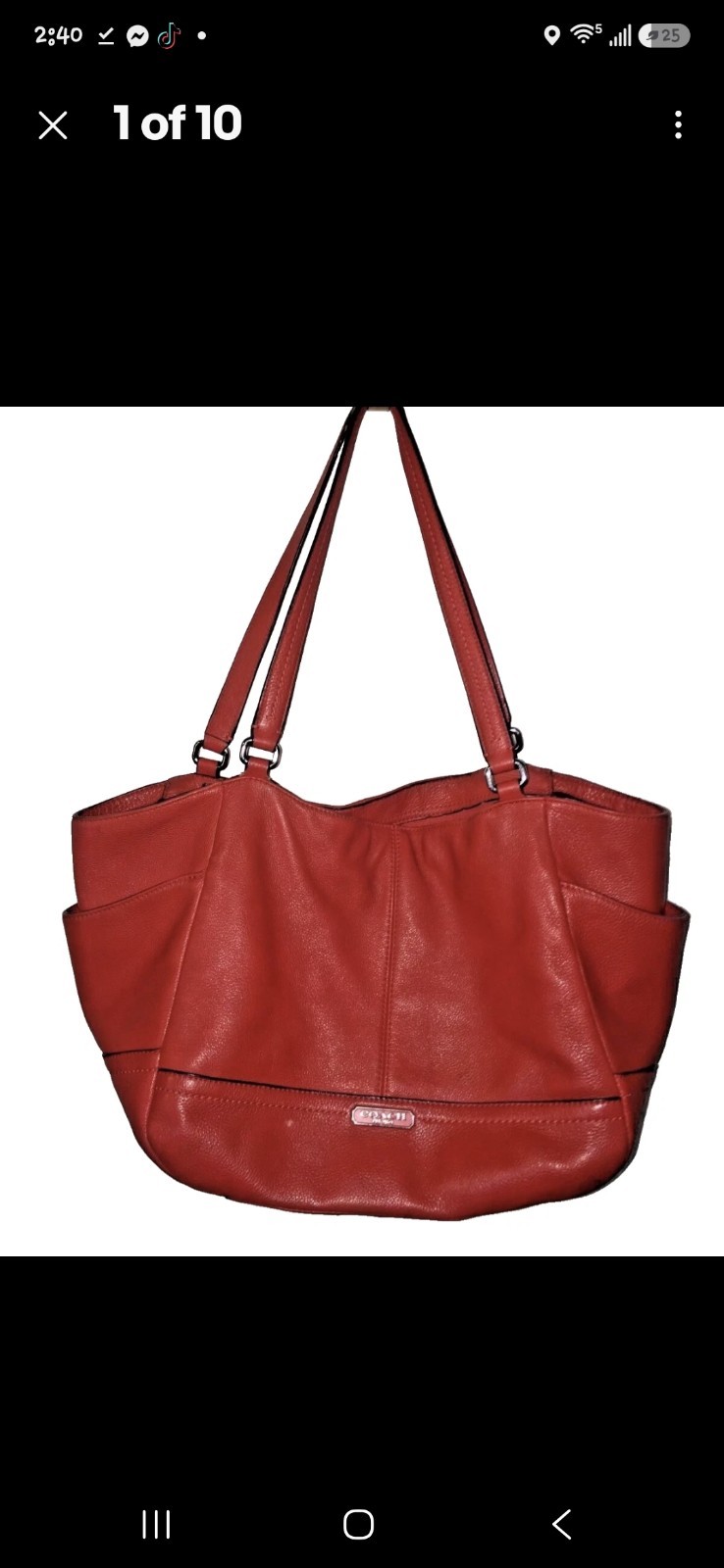 Coach Park Carrie Tote/ Handbag Model #F23284