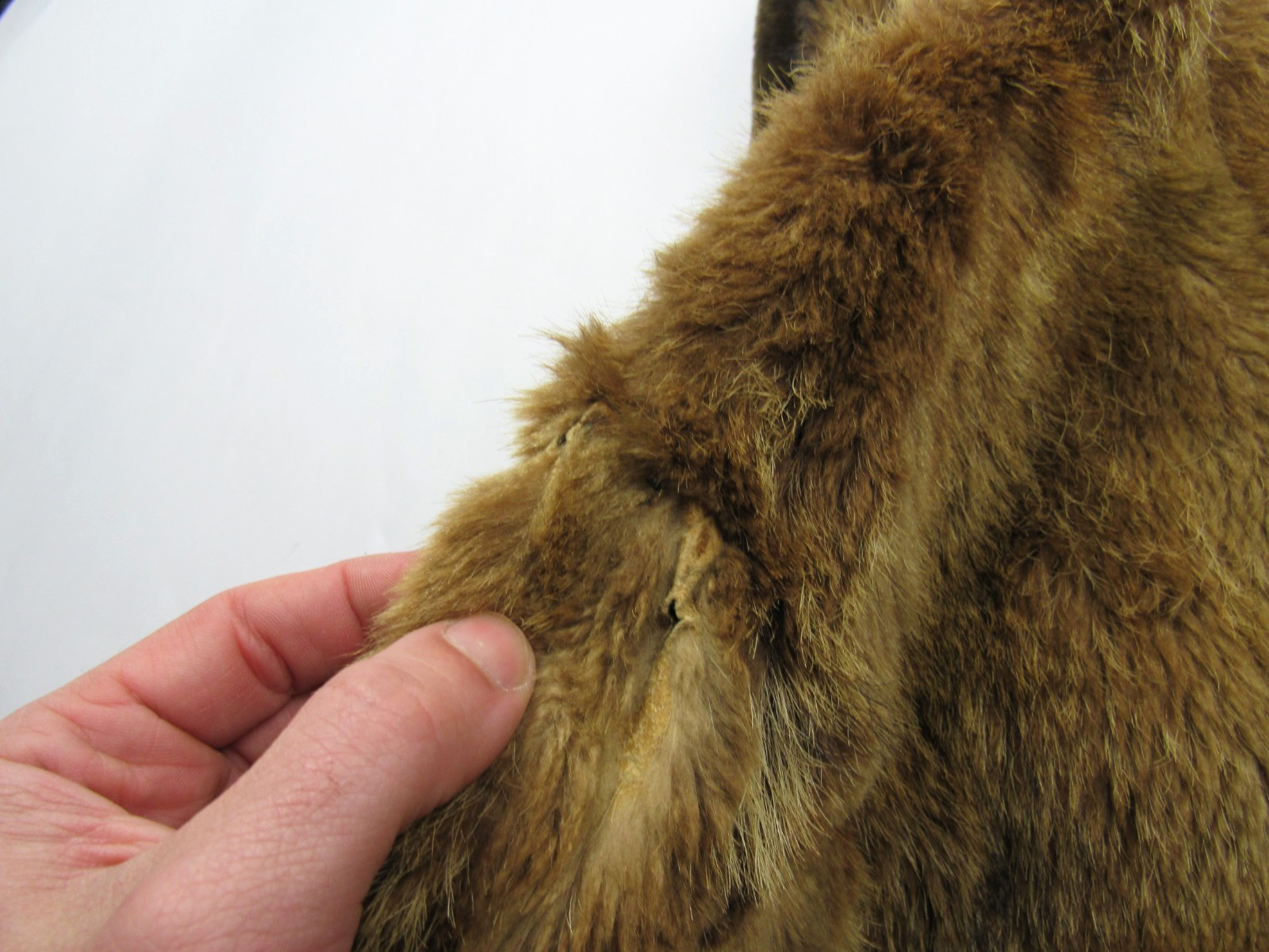 Antique 1800s / 1900s Long Frontier Fur Trapper Mountain Man Grizzly Coat Vtg