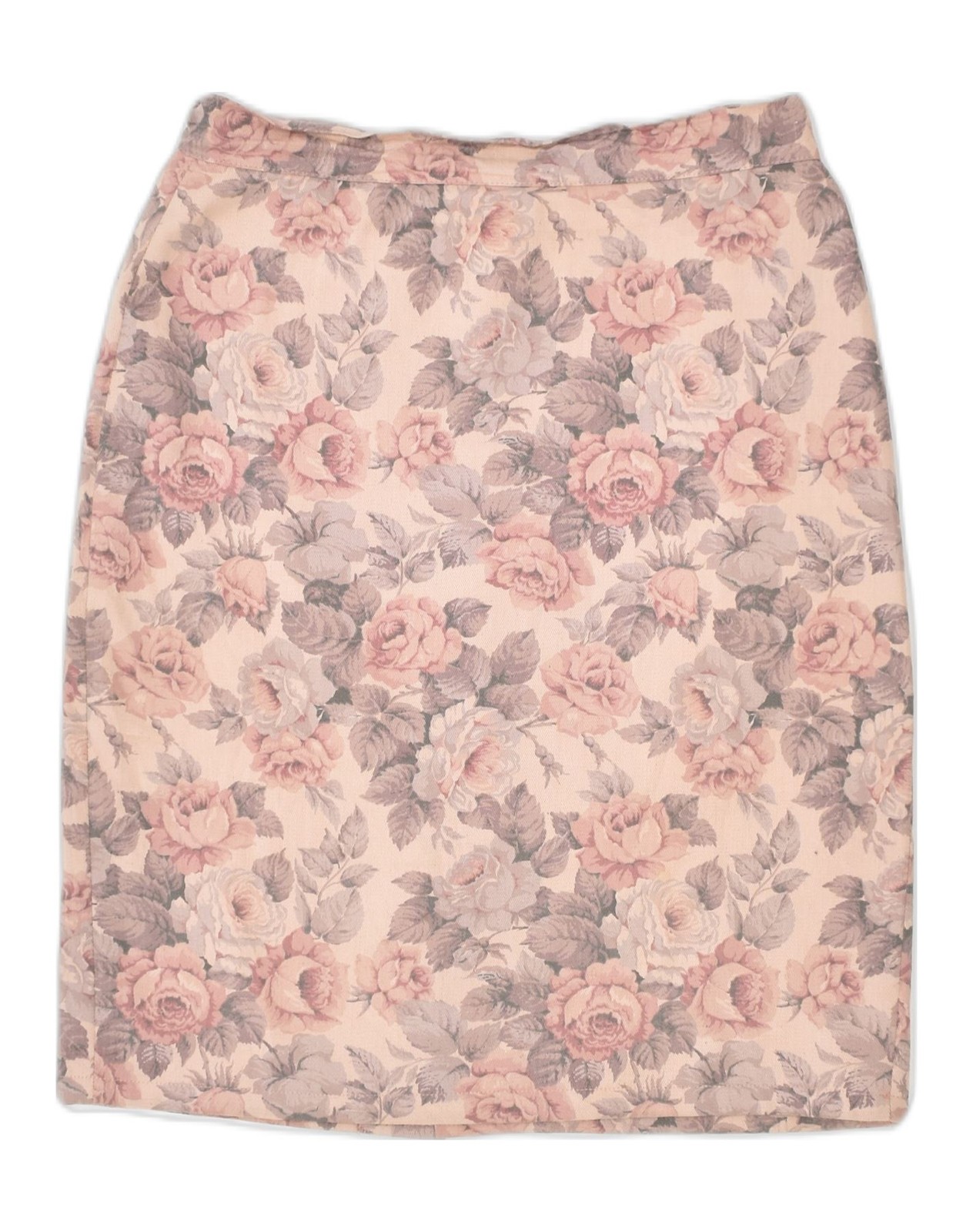 CIOE Womens Pencil Skirt IT 44 Medium W28 Pink Floral GG12
