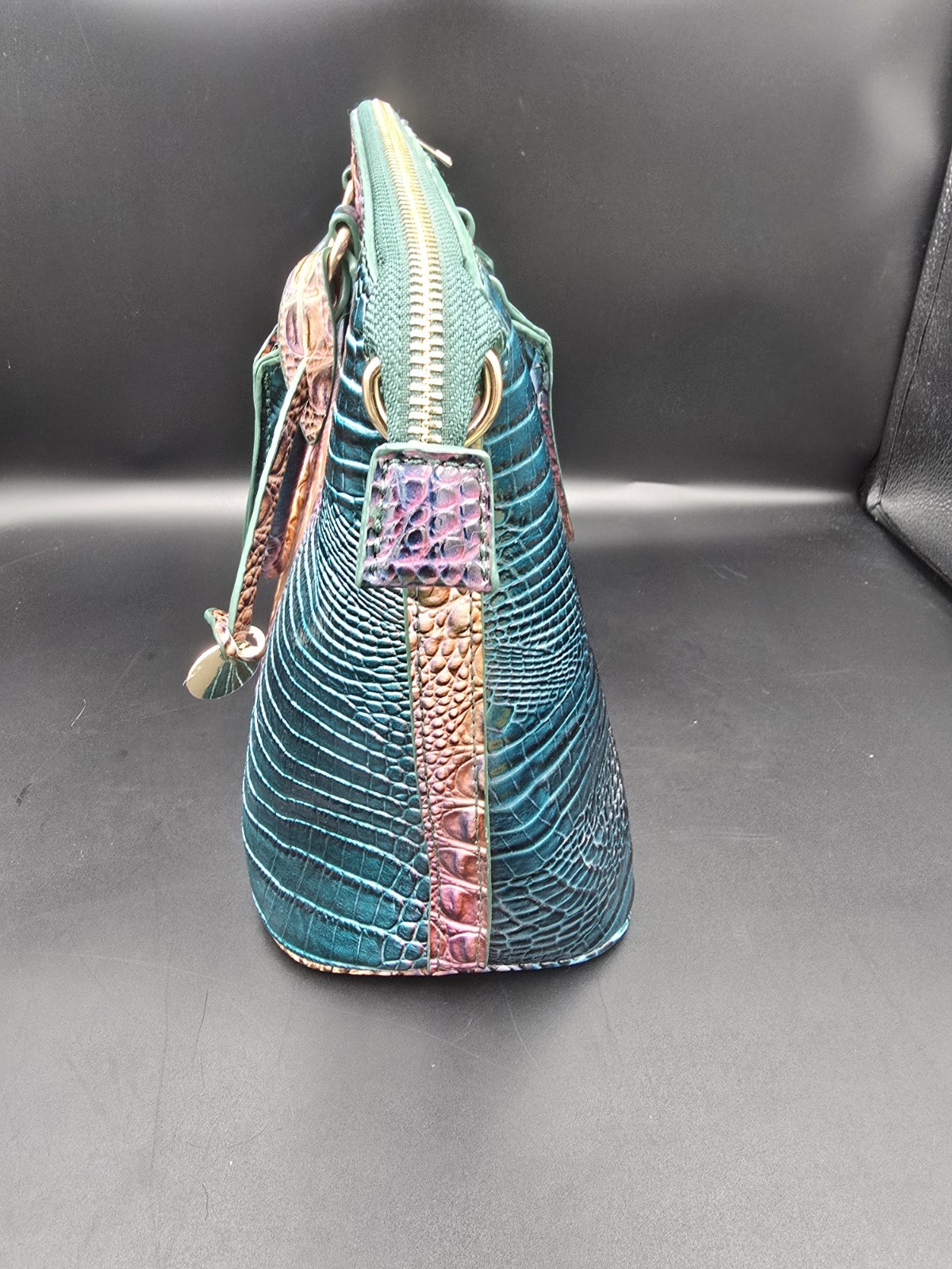 Croc-Embossed Faux Leather Tote