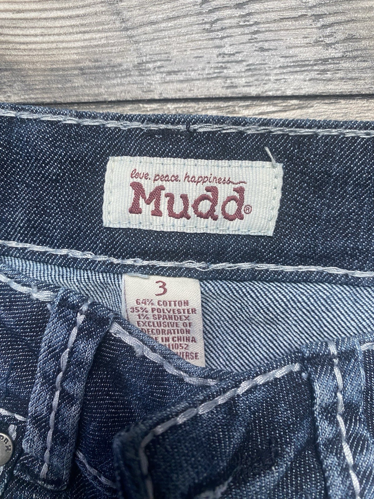 Womens Vintage Y2k Jeans Mudd Size 3 Blue Denim Boot Cut Low Rise