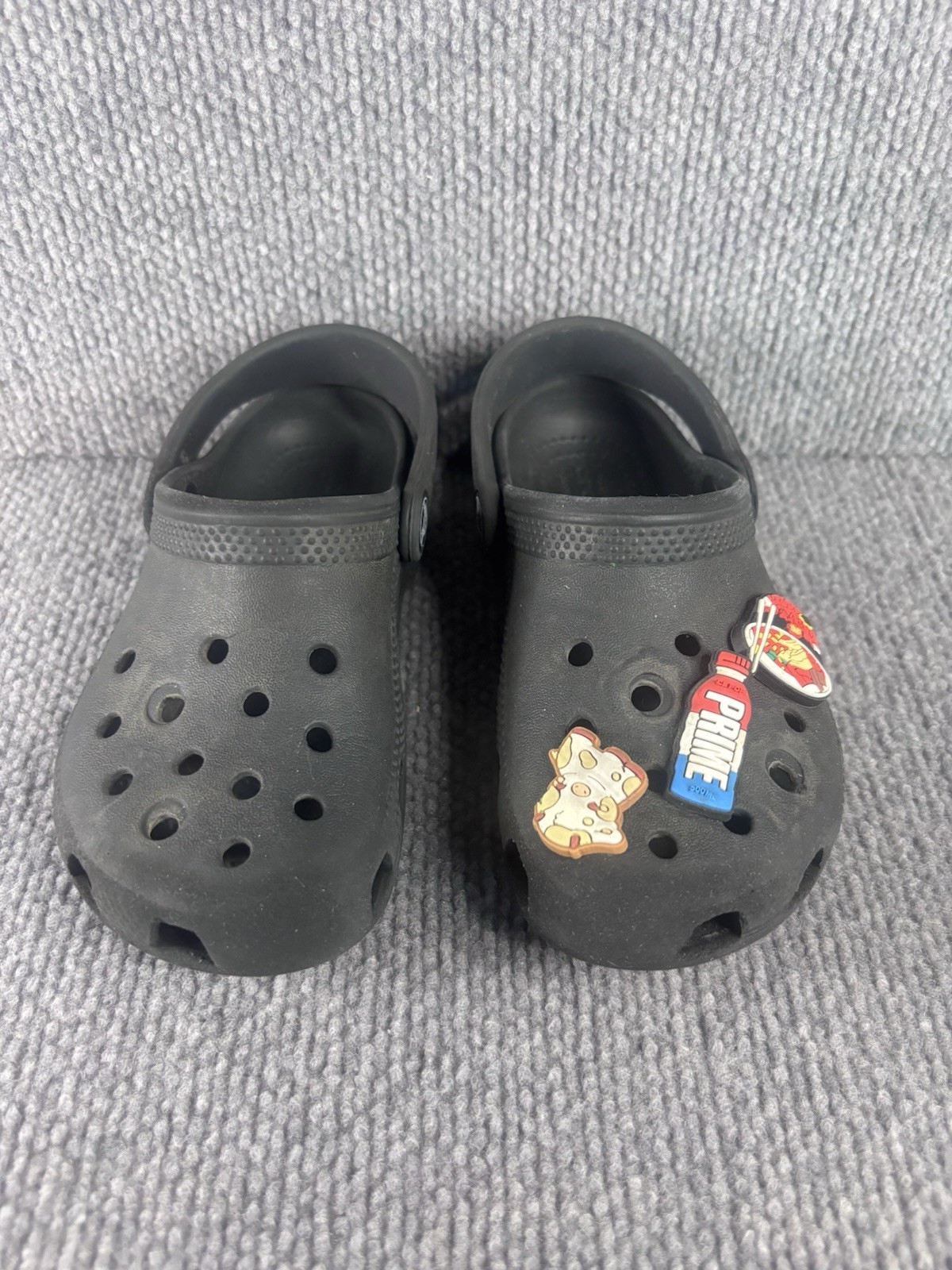 Crocs Kids Black Size C11 Clogs With Charms Jiblets