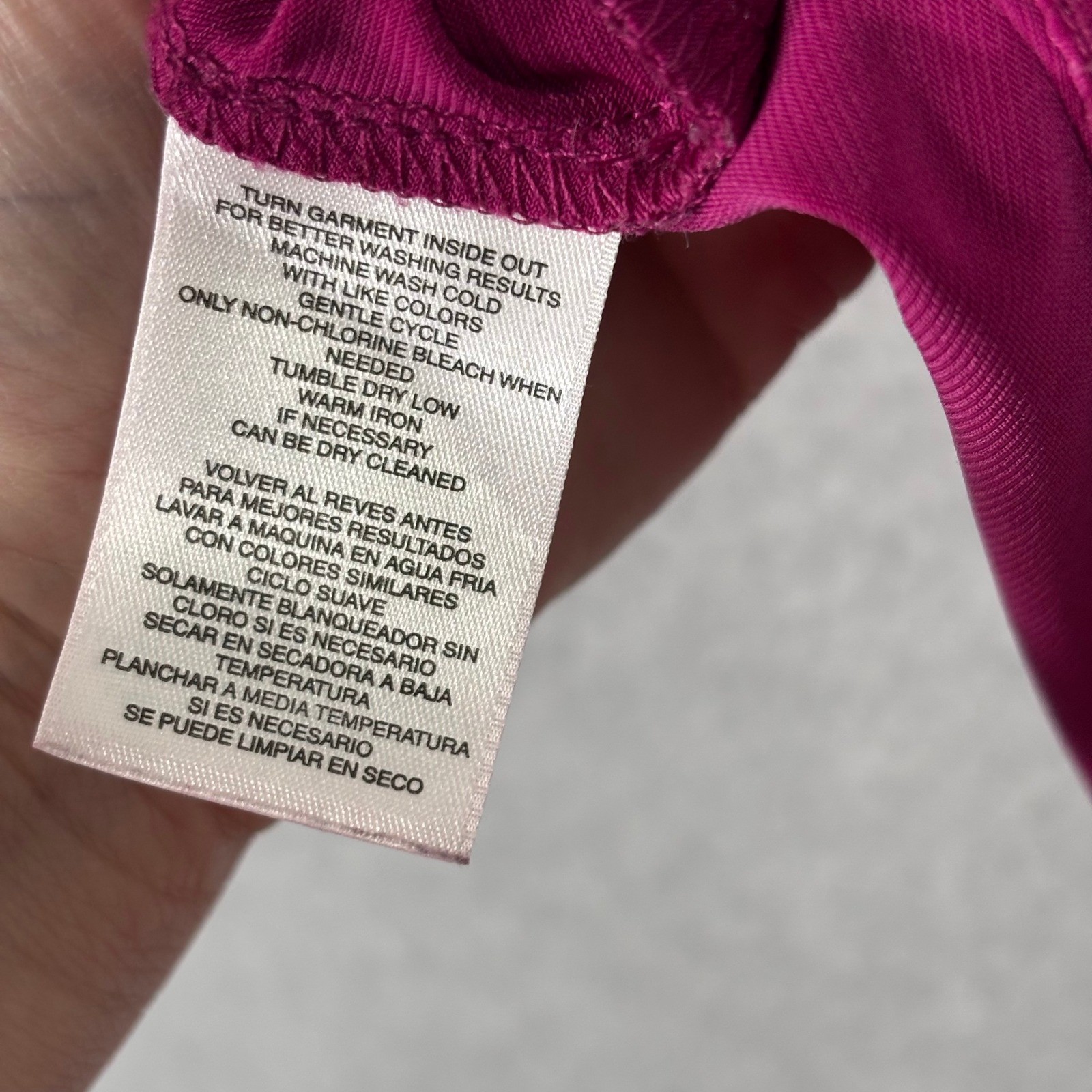 Evan Picone Pleated Liquid Knit Top Medium Magenta Pink Slinky Career Cami Suit