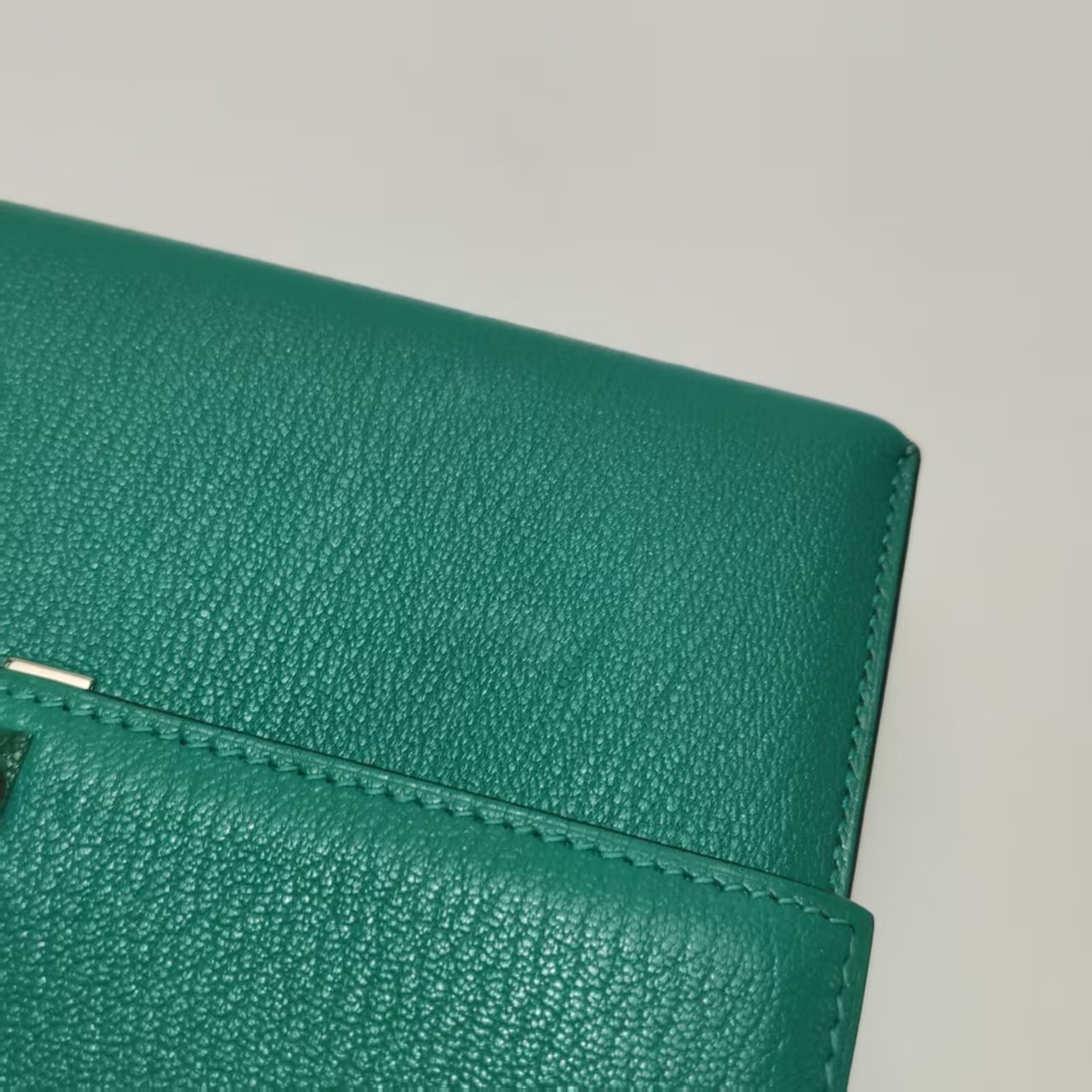 Hermes Verrou Mini 17 Chevre Chamkila Menthe Z6 Green Silver Hardware PHW Auth