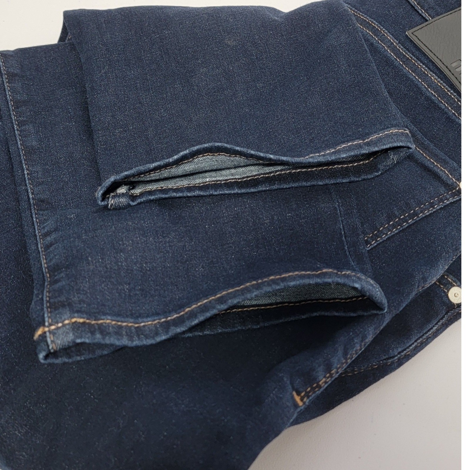Mavi Zach Straight Leg Jeans Mens 34×30 Dark Indigo Stretch Denim Classic Fit