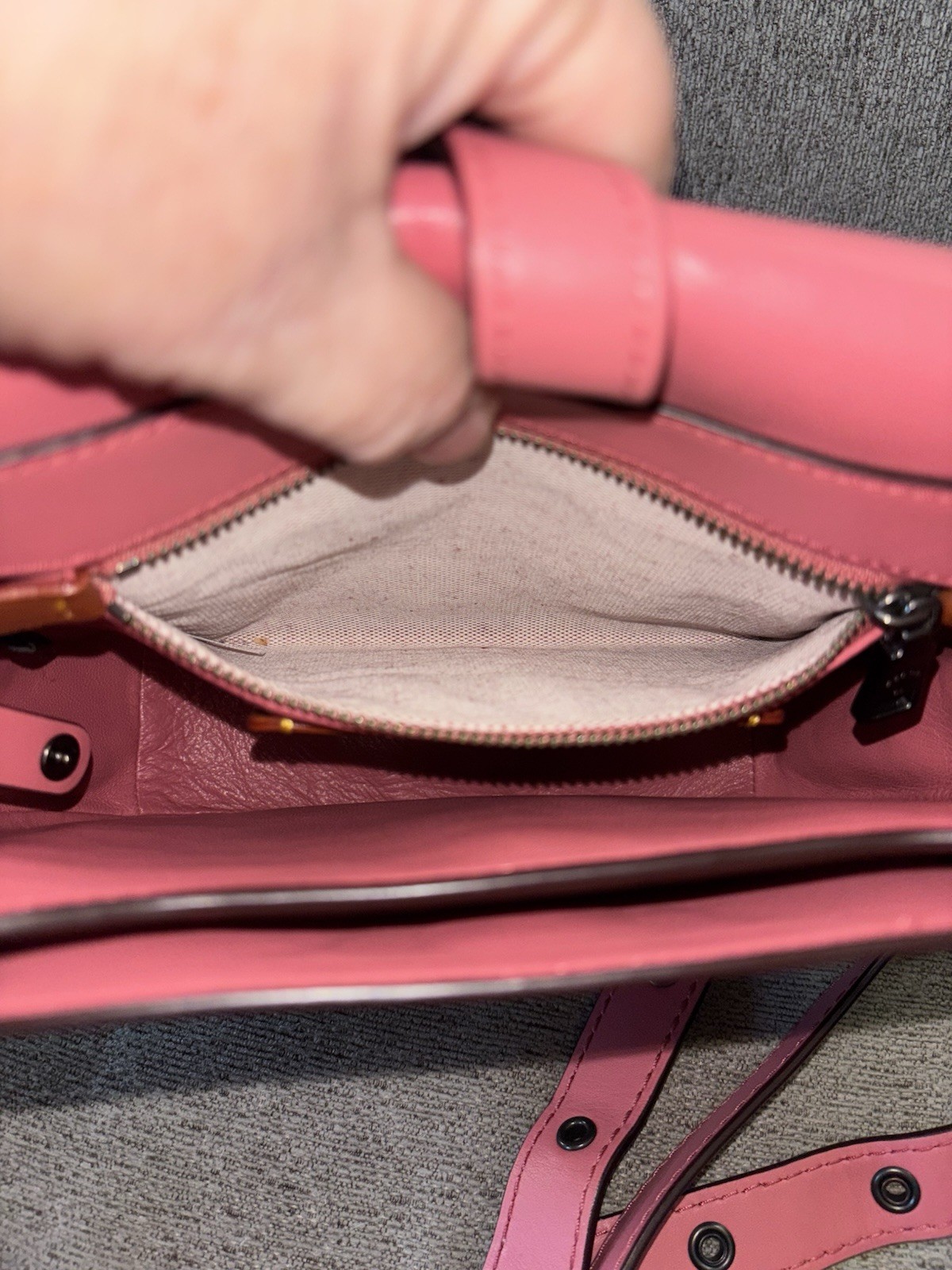 Coach 1941 Saddle Bag 23 Glovetanned Leather Purse 20115 58967 Peony Pink