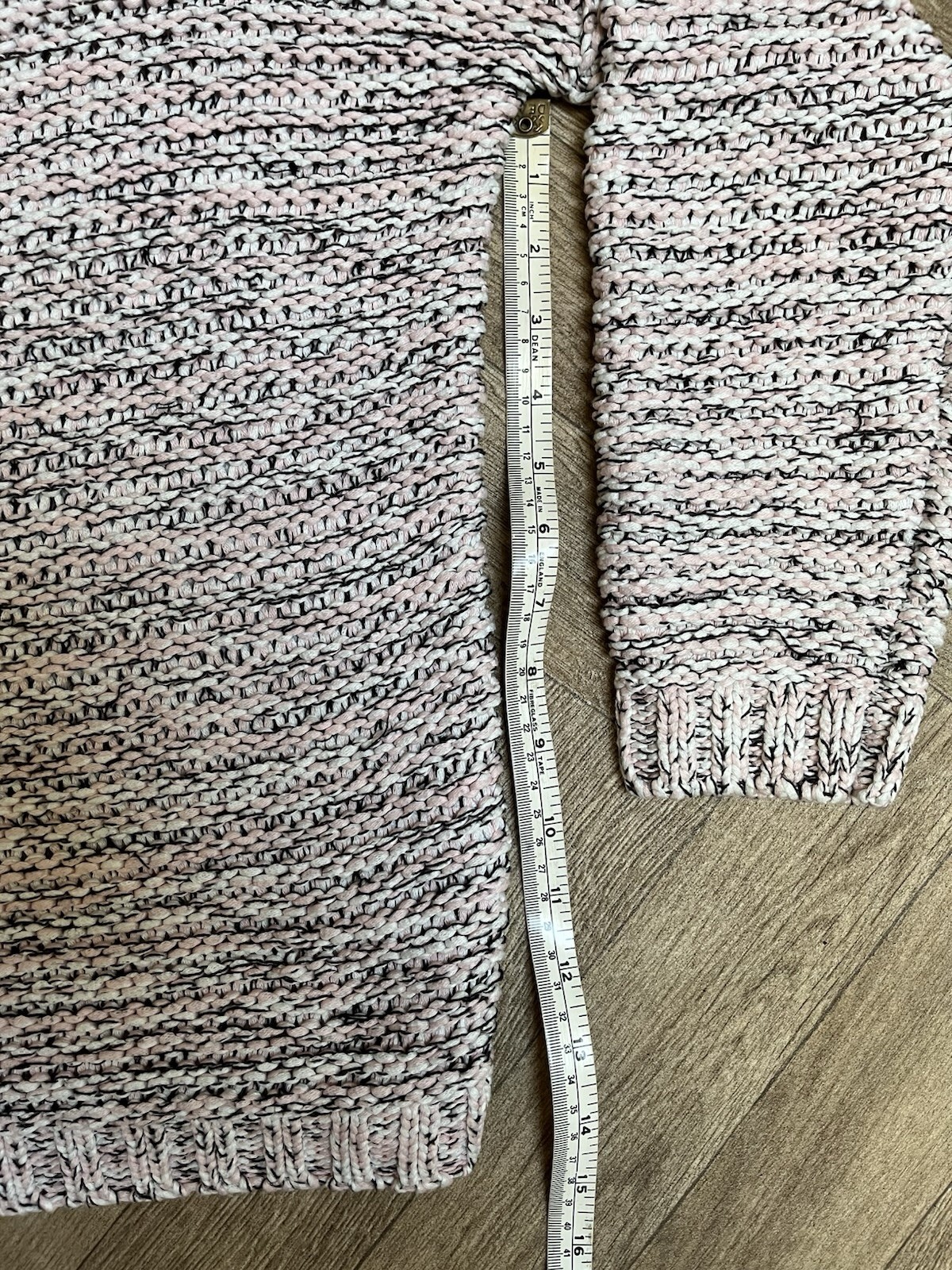 Anthology Salmon Pink Oversized Chunky Knit Ladies Jumper Size 16-18 XL