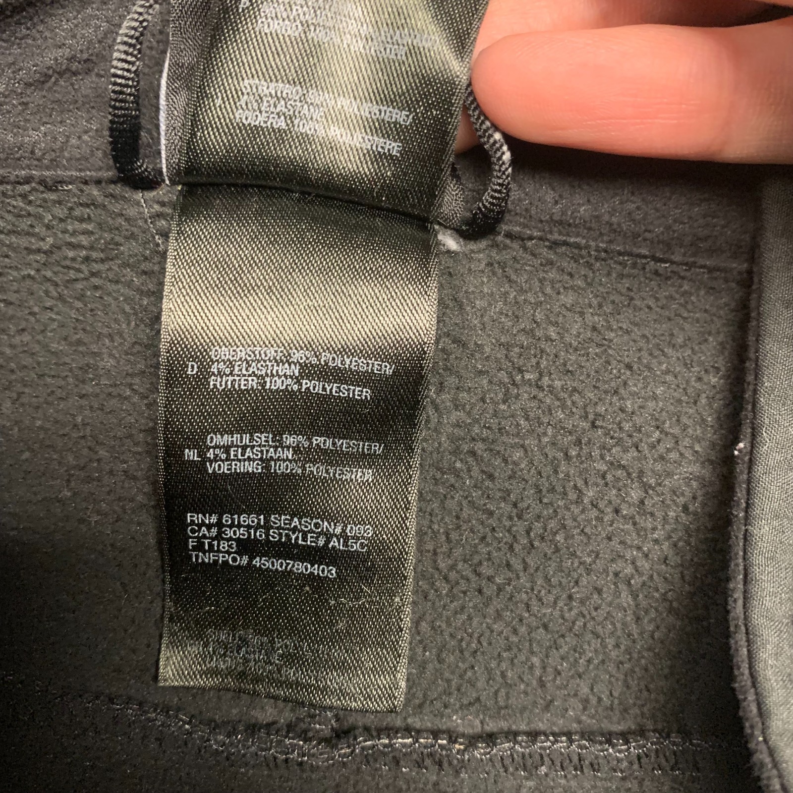 The North Face Apex Mens Jacket Size M Gray Soft Shell Full Zip Windproof Hiking