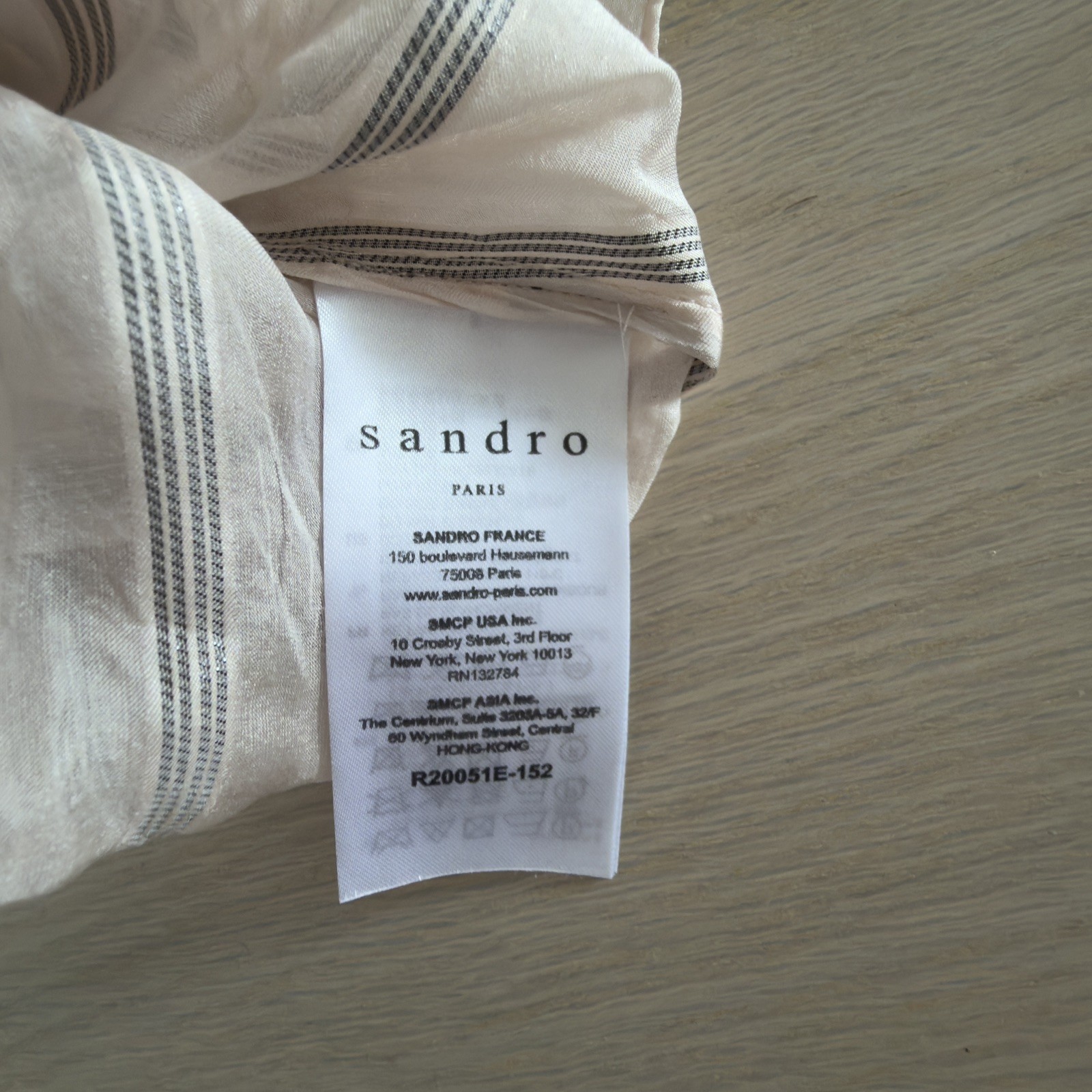 NWOT Sandro Pink Stripe Silk Ruffled Maki Midi Dress. Size 40. Stunning ✨