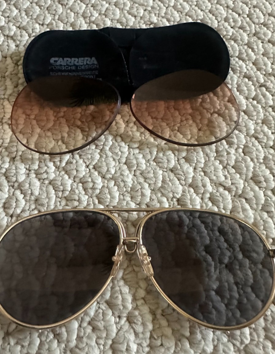 Vintage PORSCHE DESIGN GOLD SUNGLASSES 5621 , AUSTRIA 1983 – Mens Large