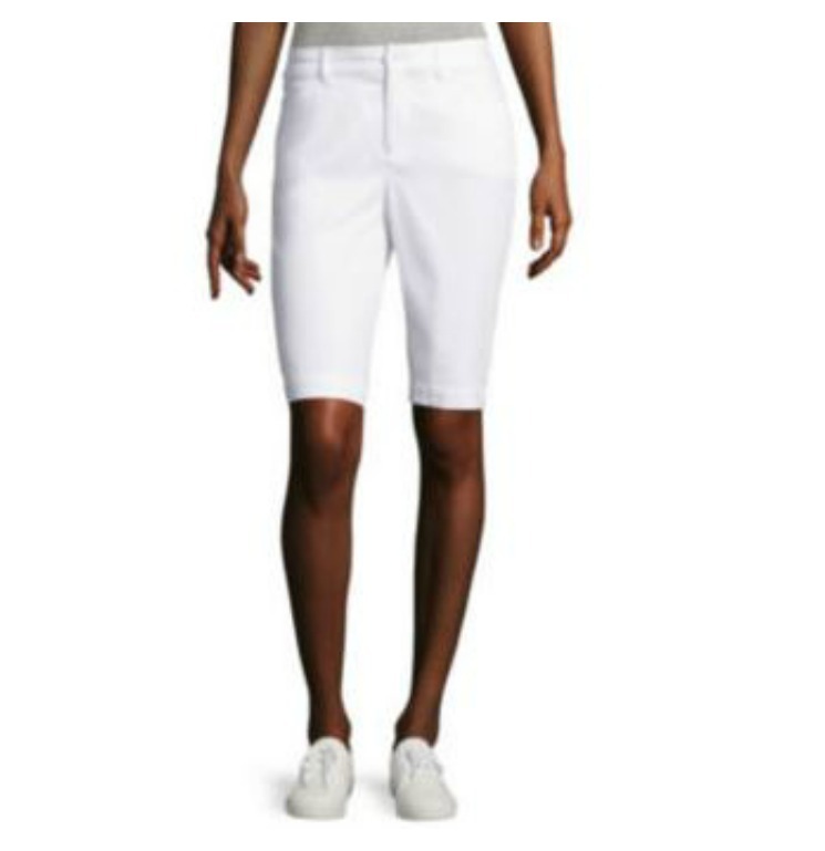 St. John’s Bay Women’s Shorts Bermuda Secretly Slender 2, 4, 12 or 16