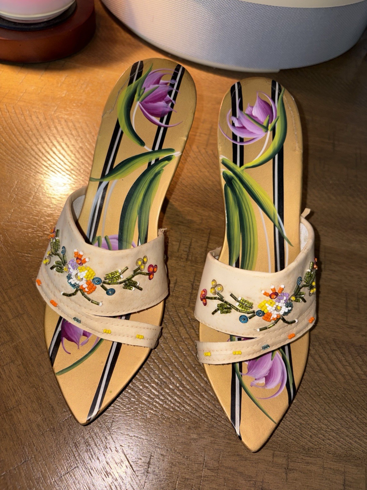Vintage Vietnamese Homemade Heels Size 6