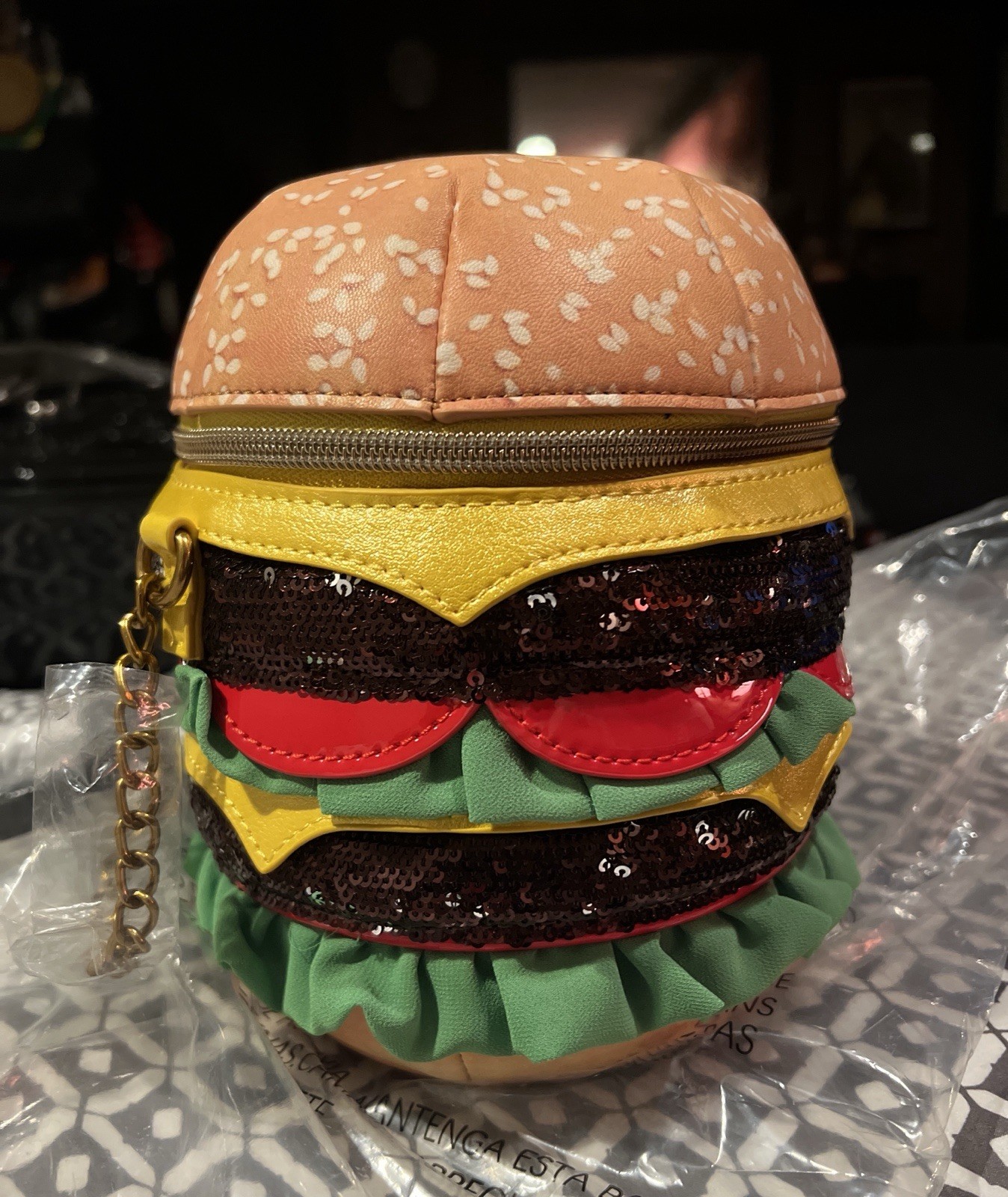 Betsey Johnson Burger Bag Purse Crossbody Kitsch Nice Buns Food Lunch New W/tags