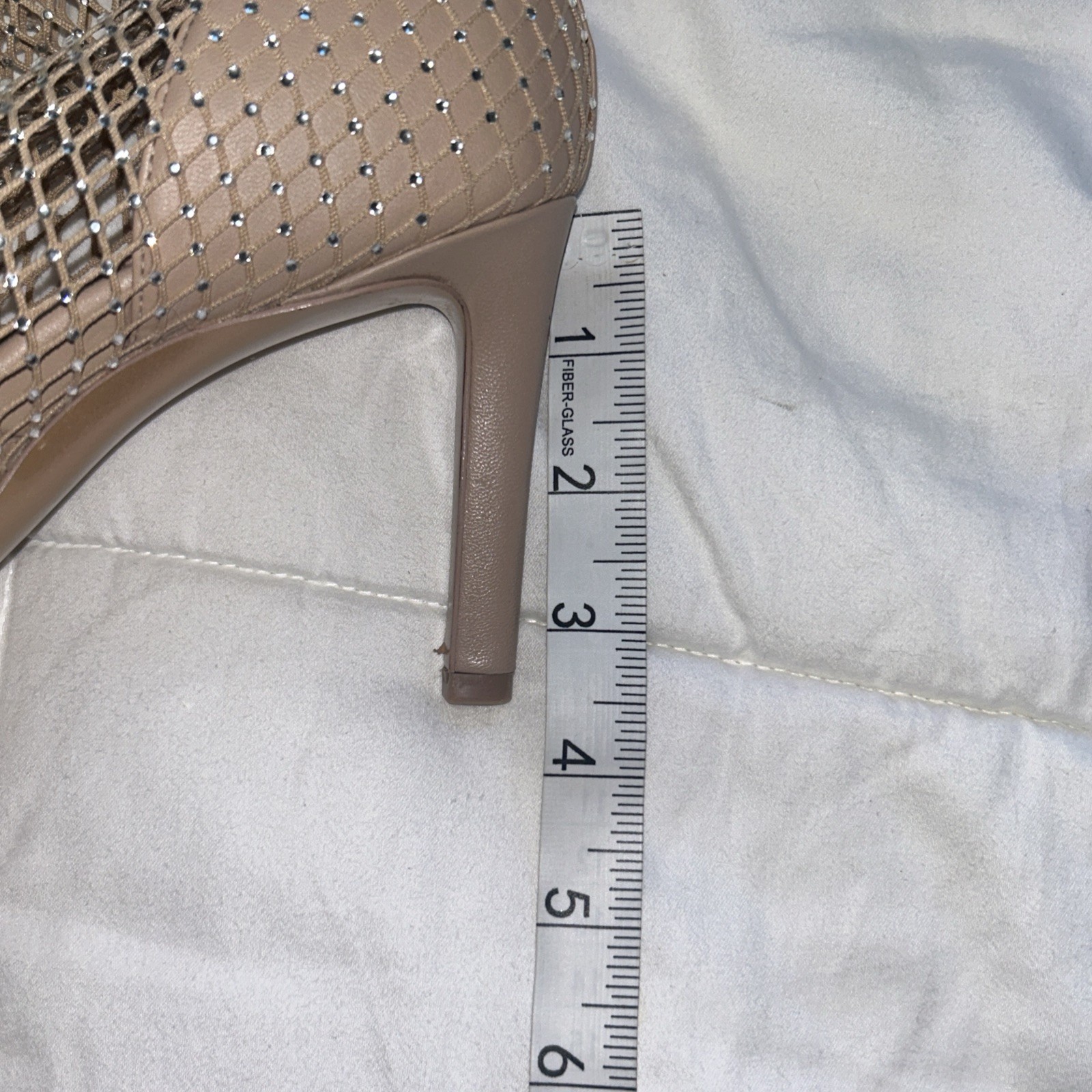 Charles By Charles David Pursue Rhinestone Mesh High Heel Booties Size 7.5M