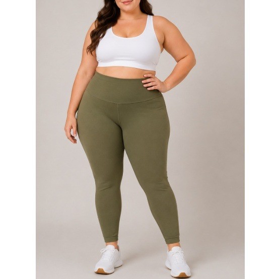 Empetua Shapermint Women’s Olive High Waisted Shaping Leggings Size 3XL NWT