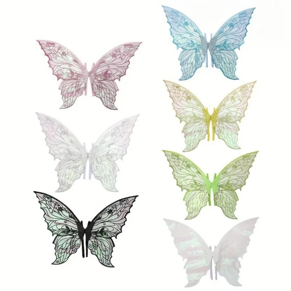 Butterfly Fairy Wings Gradient Organza Cosplay Costume with Elastic Shoulder Str