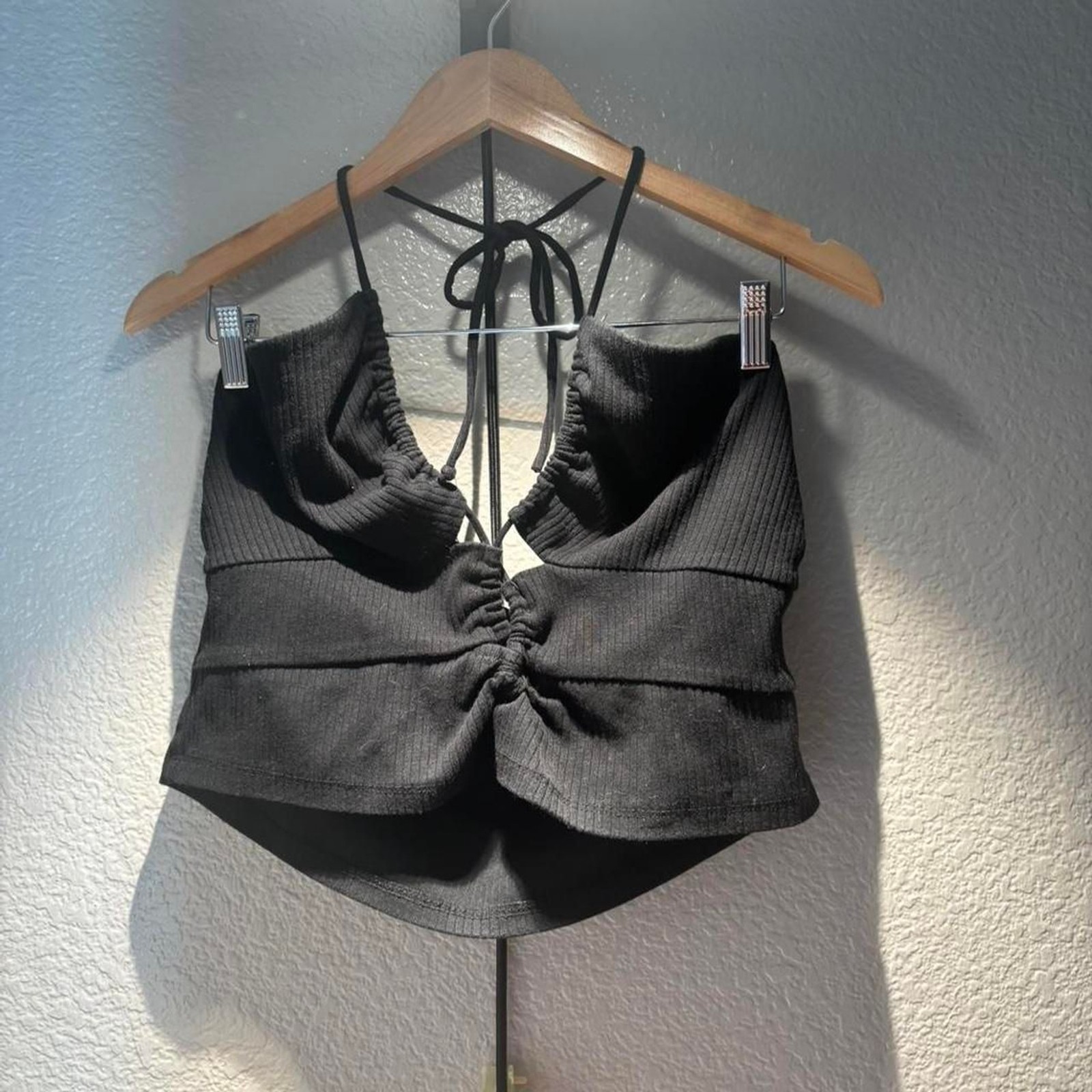 Wild-fable Women’s Black Crop-top