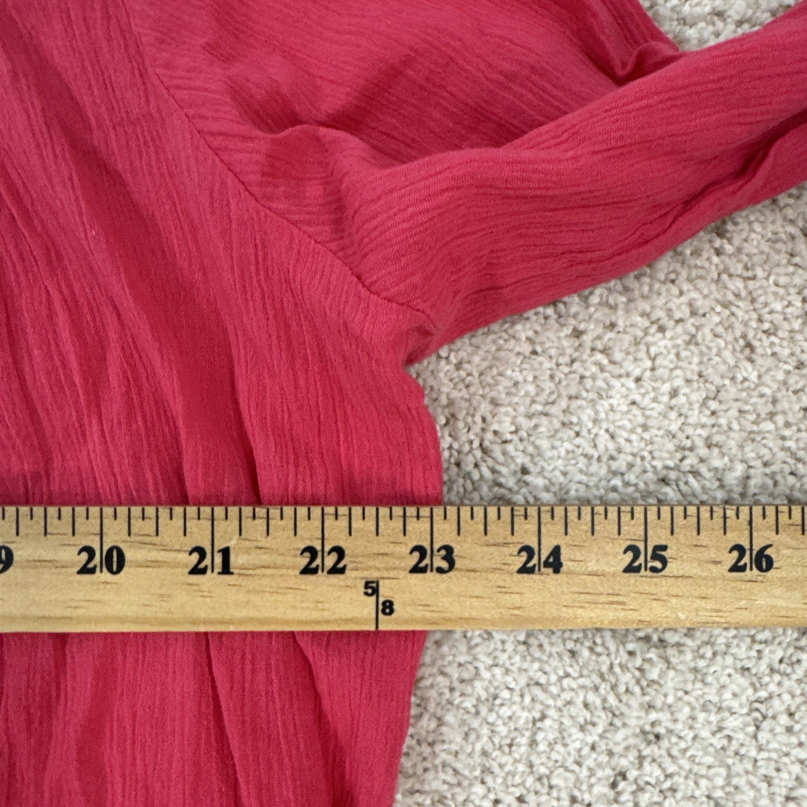 Bandolino Blouse Shirt Top Womans L Paradise Pink Roll Tab Sleeve Career Casual