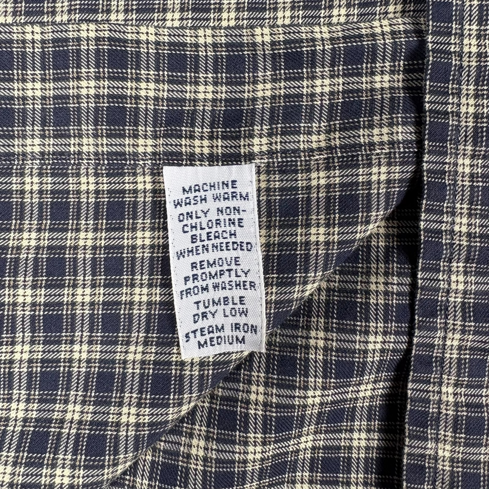 Ralph Lauren Men’s Shirt L Long Sleeve Black Blue Beige Plaid Classic Embroidery