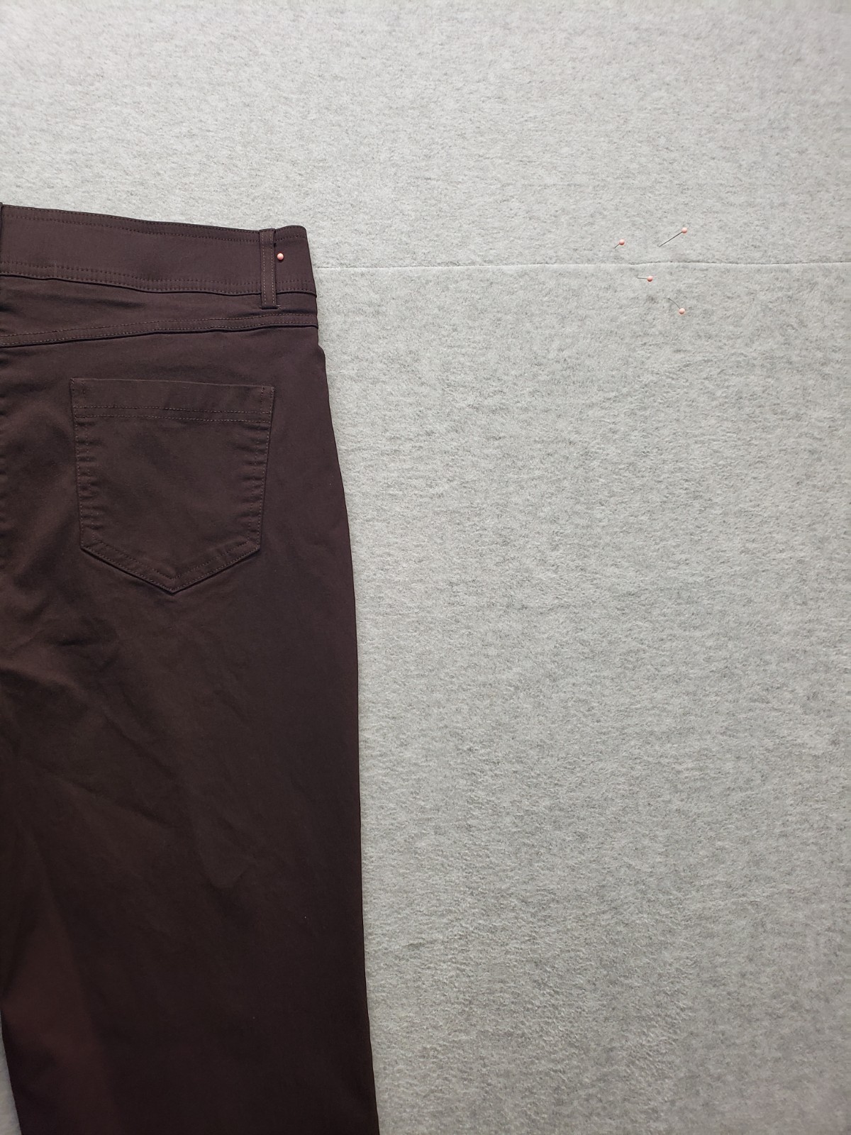 89th & Madison Women Pant 10 Brown Straight Leg High Rise Stretch Casual Career