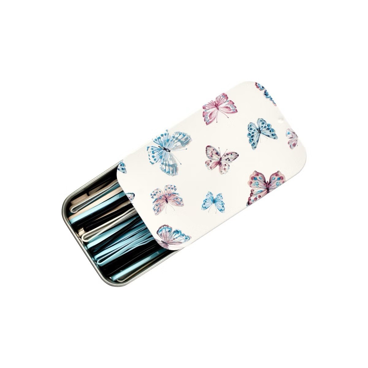 MacKenzie Childs x Goody 🦋 Butterfly Hill Keepsake Matchbox Tin Bobby Pins