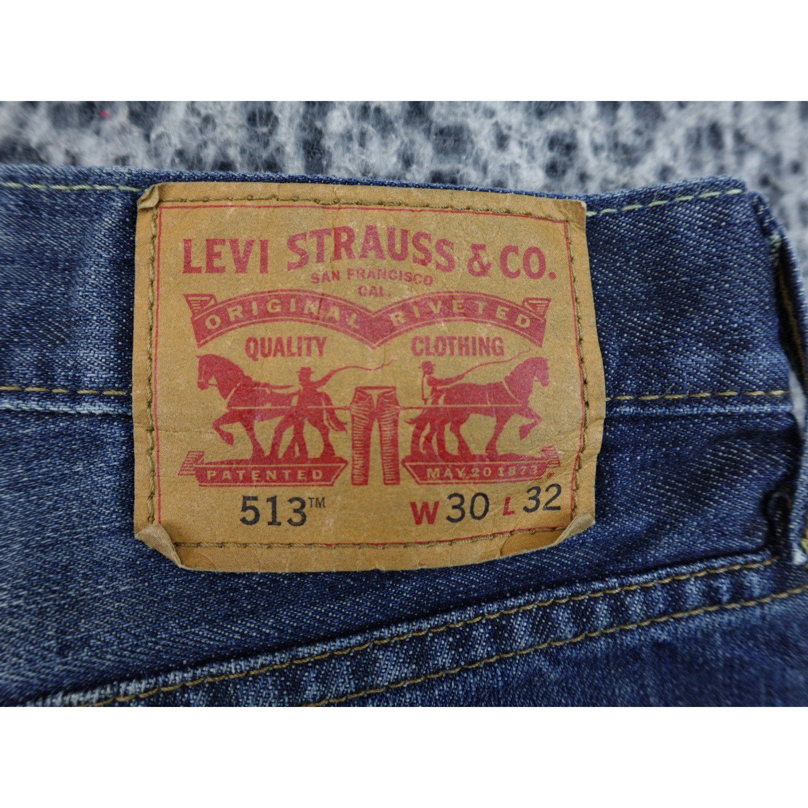 Levis 513 Slim Fit Mens Size 30 Blue Jeans Medium Wash Denim