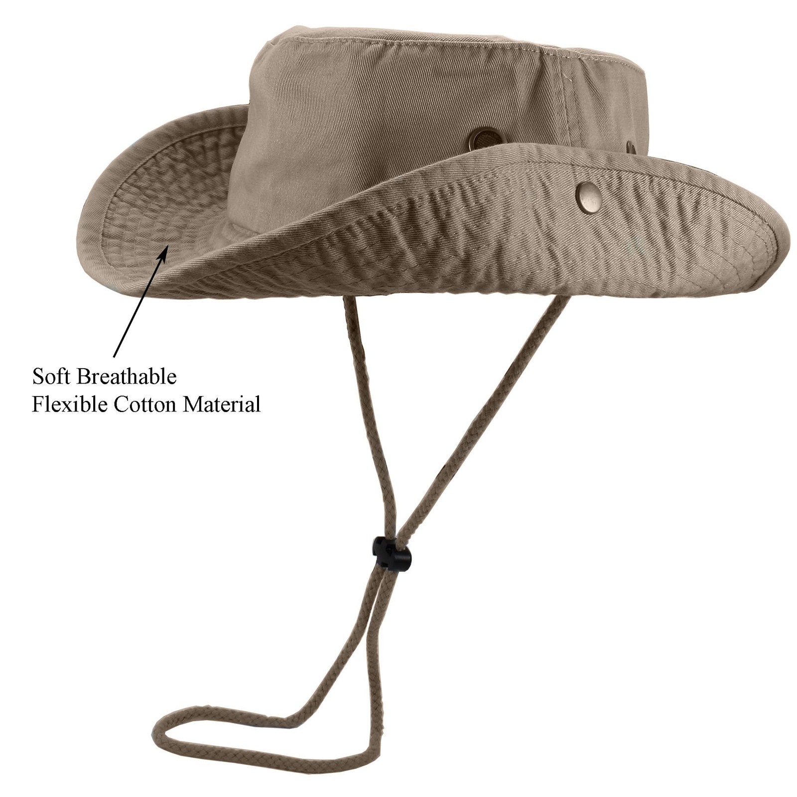 Gelante 100% Cotton StoneWashed Adjustable Bucket Safari Boonie Sun Hats.1910…