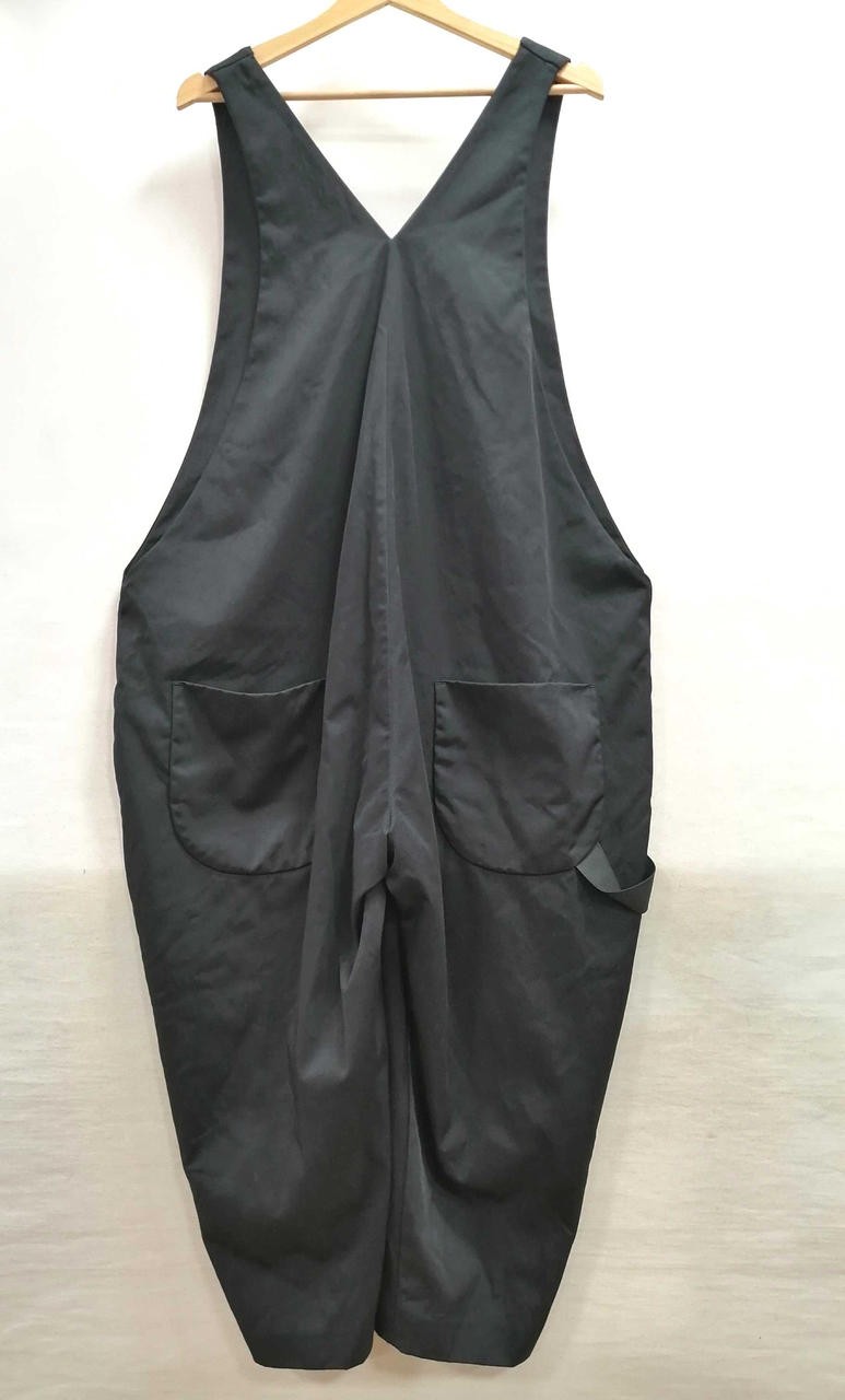 Black Women’s Jumpsuit, Cocoon Silhouette, Size Free, 132cm Length