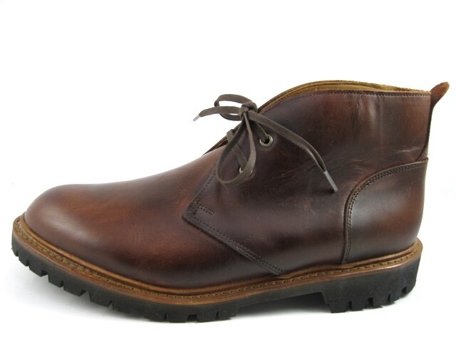 NEW Allen Edmonds “CHANDLER” LUG CHUKKA Boot 9.5 E(L) & 9.5 D(R) Brown(549N)