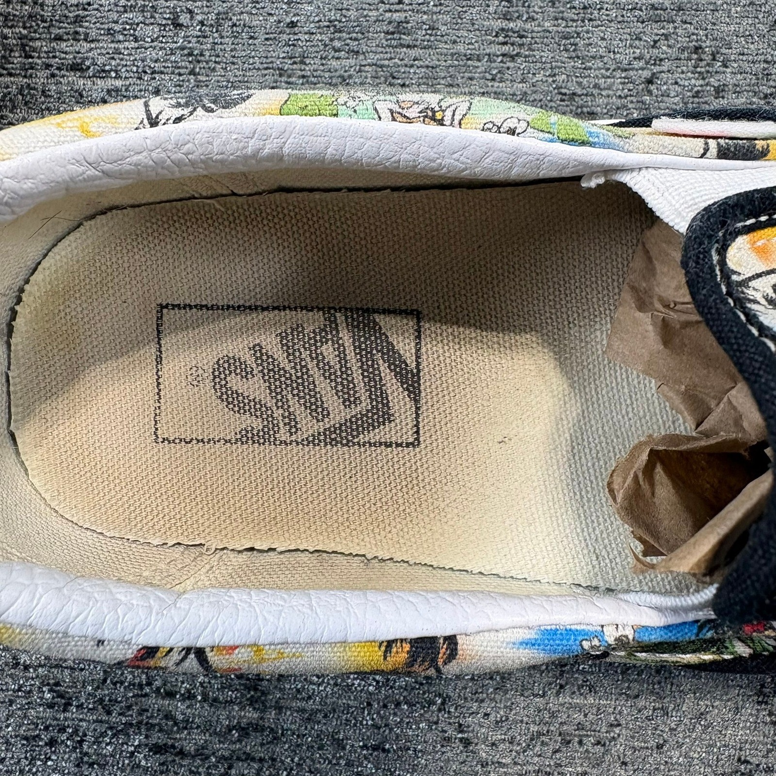 Vans Slip On Unisex Men 8 Women 9.5 Multicolor Hula Girl Tropical Beach Sunset