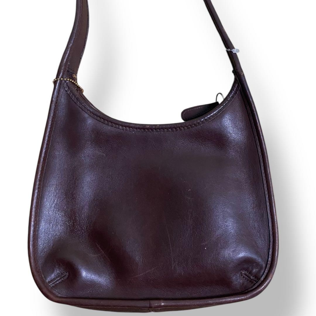 Vintage Old Coach 9020 Brown Leather Ergo Bag Womens Handbag VTG Made in USA