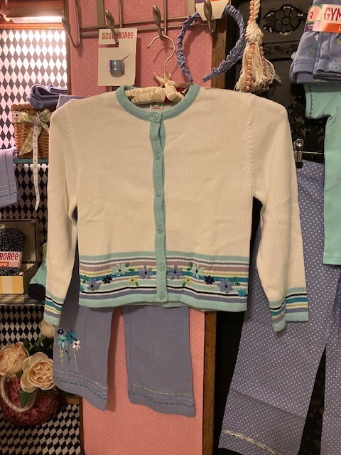 Your CHOICE 2002 Gymboree Spring Showers NWT pants sweater top leggings hat hair