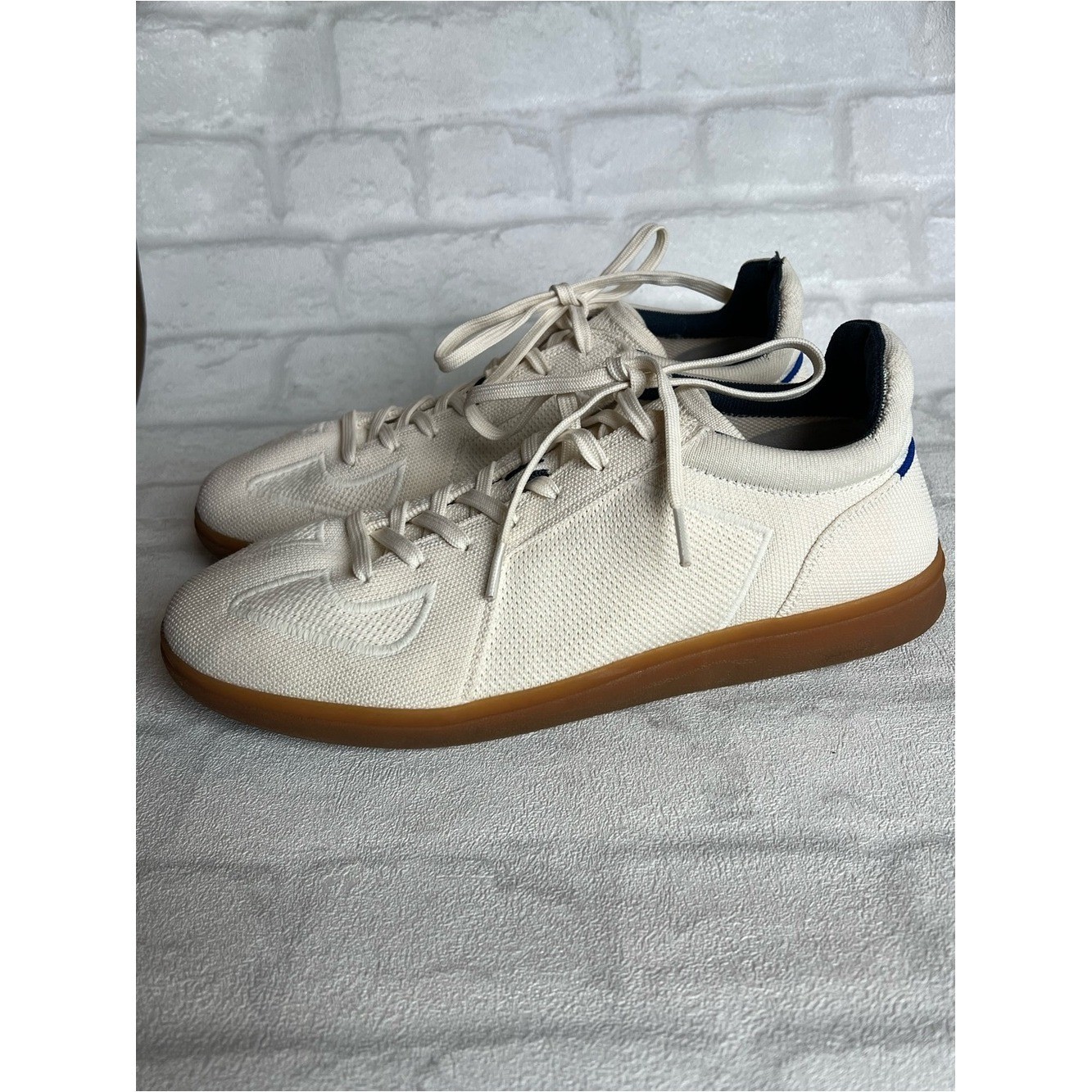 Rothy’s Men’s RS01 Sneakers in Bone athleisure quiet luxury preppy