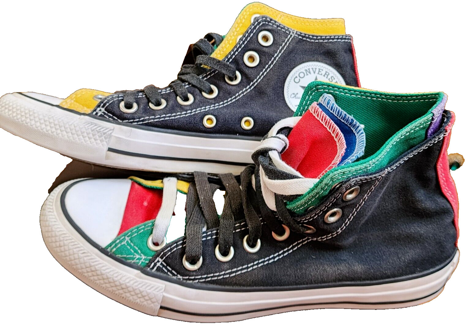 Converse Chuck Taylor All Star Double Upper Hi Sneaker Multicolor EU39 US M6 W8