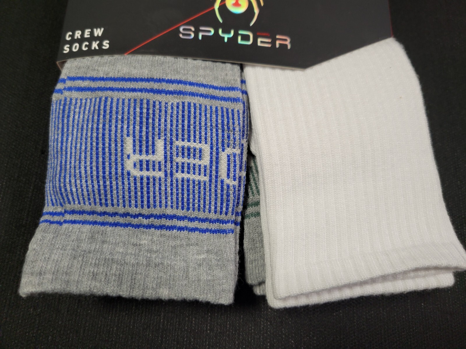 SPYDER Mens Socks Crew Cushioned Everyday Work Sports 6 Pair Shoe SIZE 6-12