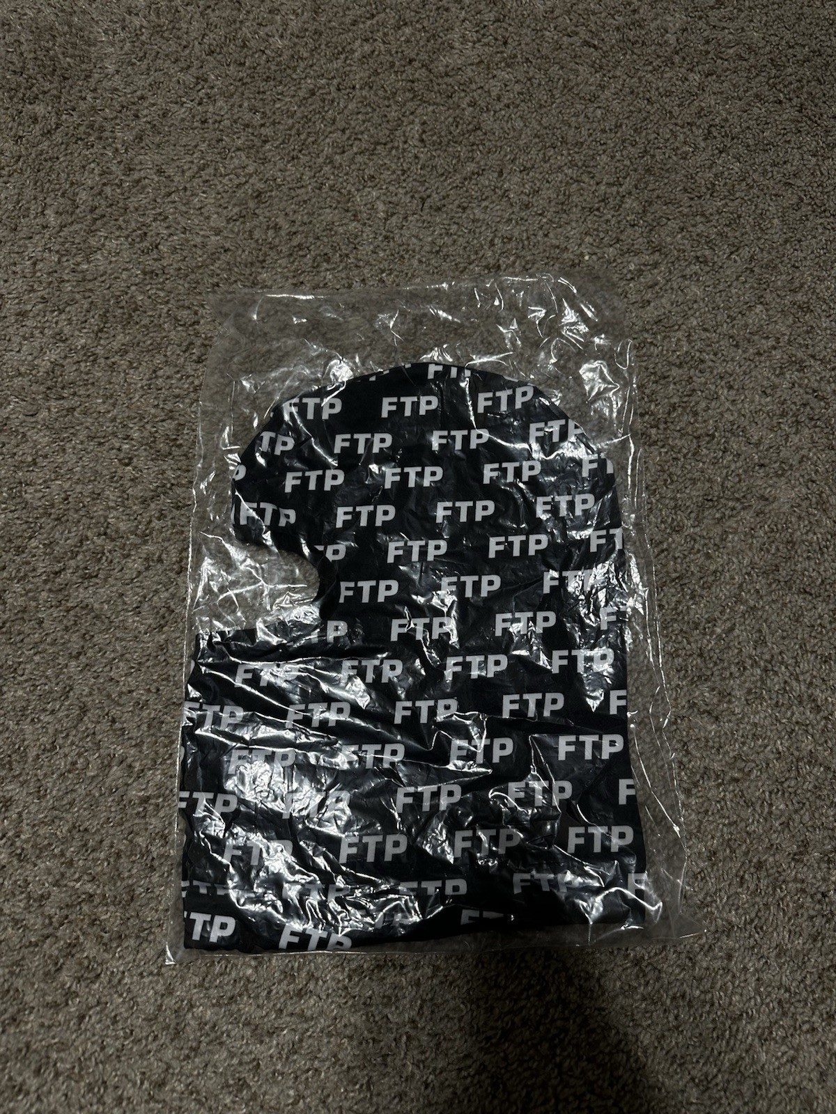 FTP Black Balaclava All-Over Print Size OS Brand New In Hand