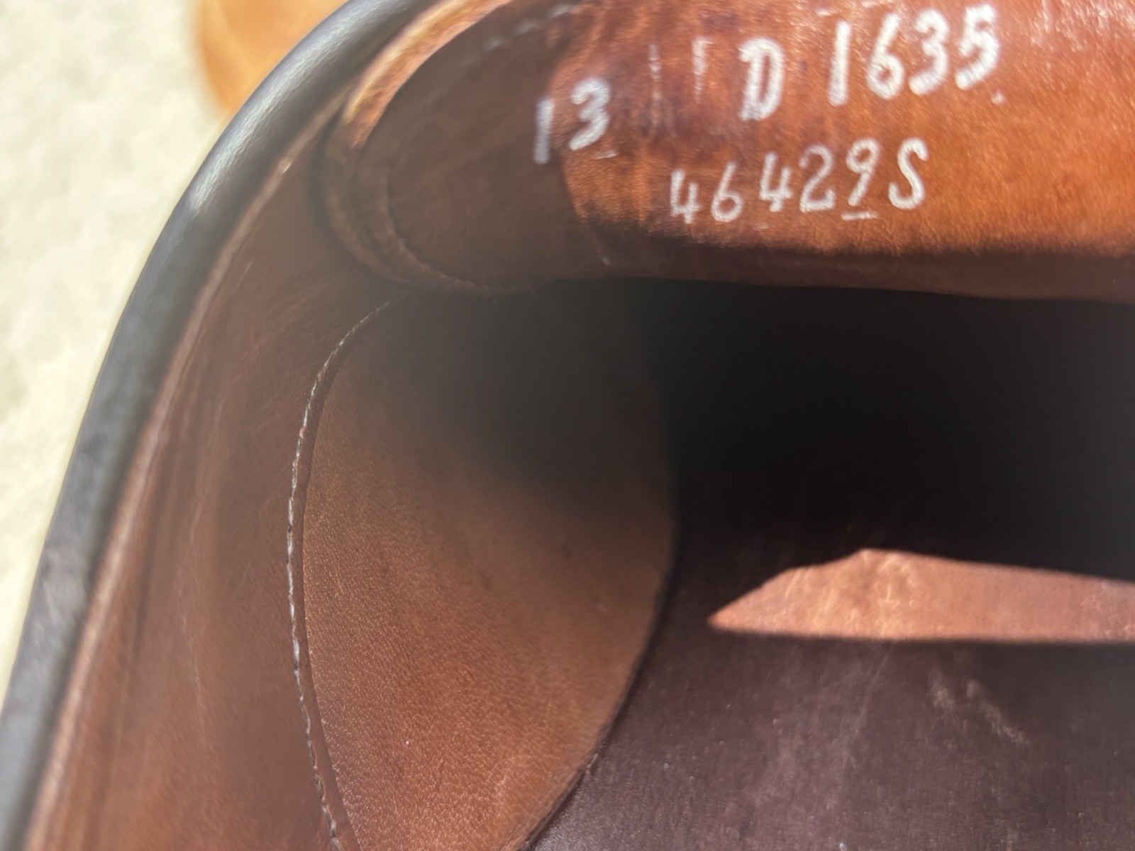 Allen Edmonds Walnut Strand 1635 Cap-Toe Oxford Brown Leather Dress Shoes Sz 13D