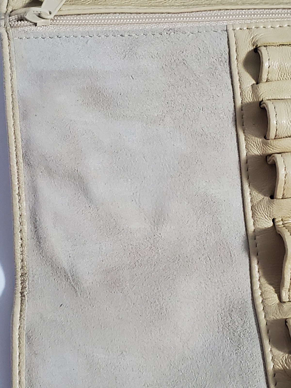 Penhaligon’s Nappa Leather Beige Leather Makeup Brush Holder Travel Pouch