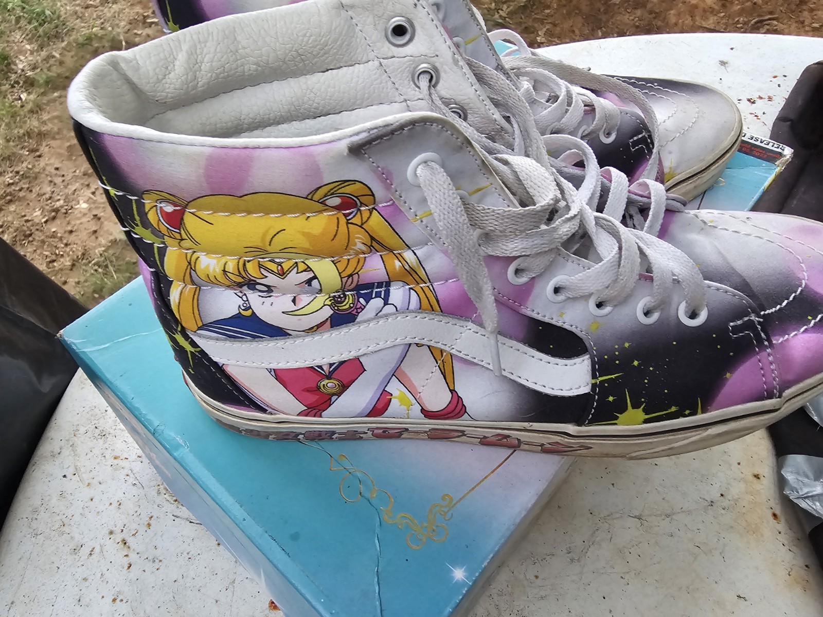 Vans X Sailor Moon SK8-HI Shoes Unisex US4 – US10H SAILOR BLK/PK