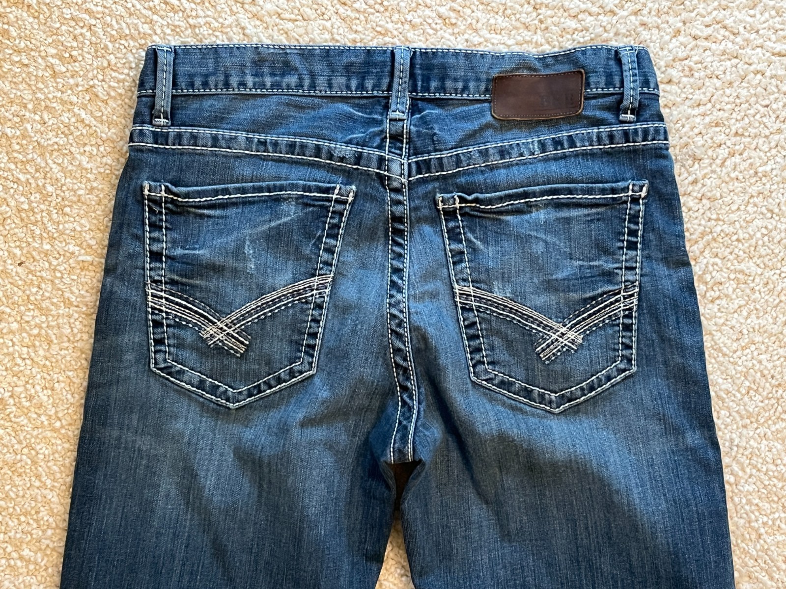 BKE Buckle JAKE Straight Blue Stretch Denim Jeans Men 31 Long