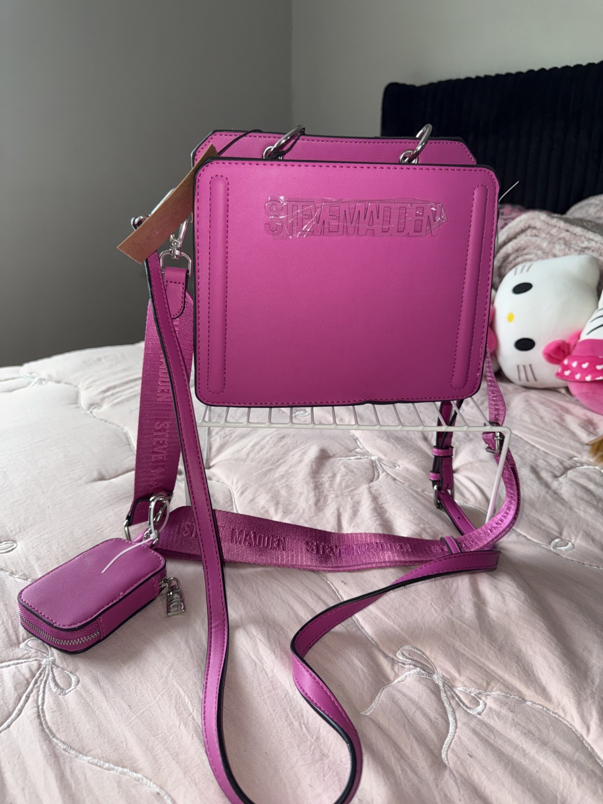 Steve Madden Tote Satchel Purse Bag ” Hyper Pink” BRAND NEW